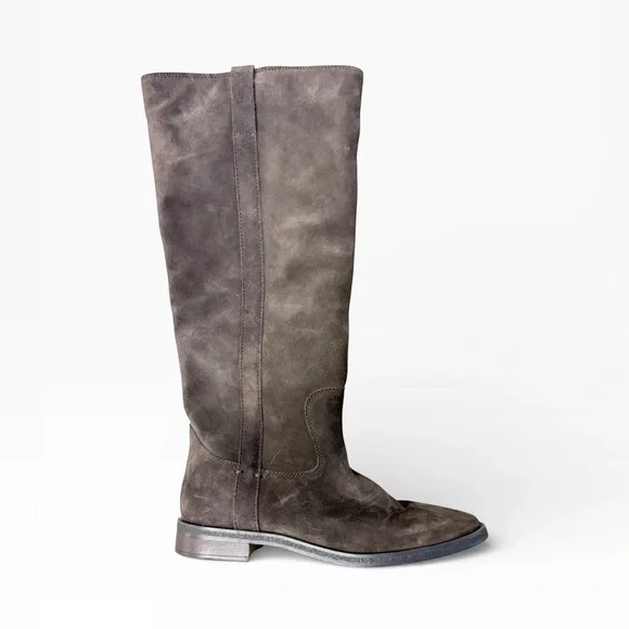 Blondo Waterproof Deacon Suede Knee High Boots Chocolate/Gray – Sz 9M